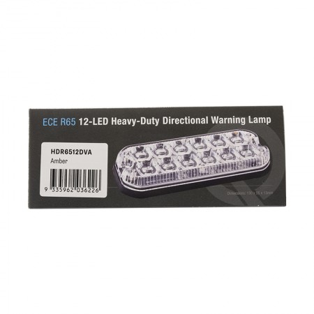 12 LED R65 Heavy-Duty Warning Lamp - Amber